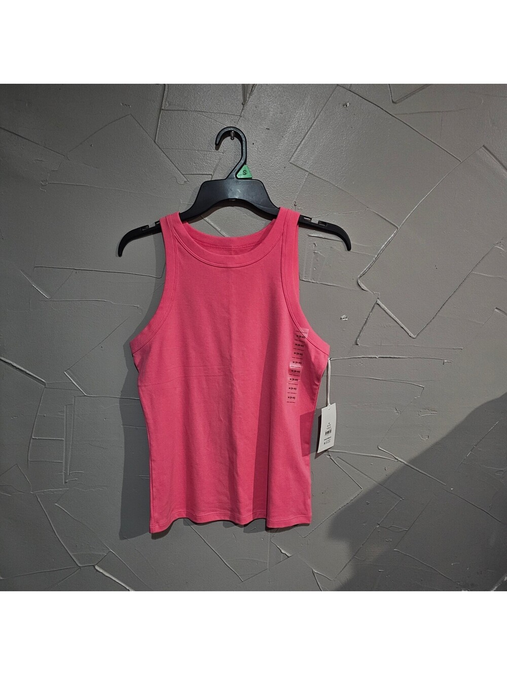 Free Assembly Women's Pink Ribbed Tank Top Medium
